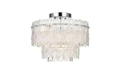 Elegant Furniture & Lighting - Emilia 15 inch Flush Mount Light in Chrome - 1780F15C veiw 1
