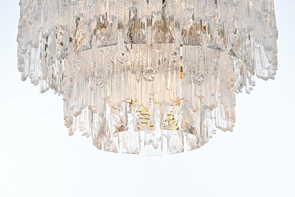 Elegant Furniture & Lighting - Emilia 15 inch Flush Mount Light in Satin Gold - 1780F15SG veiw 4