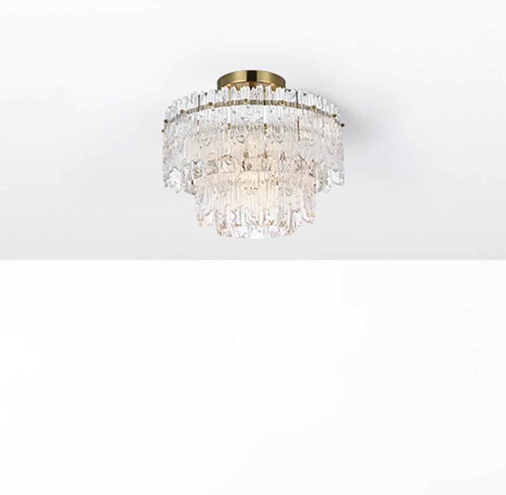 Elegant Furniture & Lighting - Emilia 15 inch Flush Mount Light in Satin Gold - 1780F15SG veiw 8