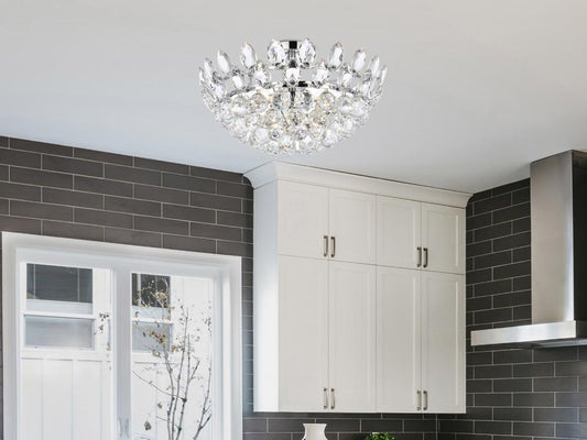 Elegant Furniture & Lighting - Emilia 18 inch flush mount in chrome - 1105F18C veiw 1