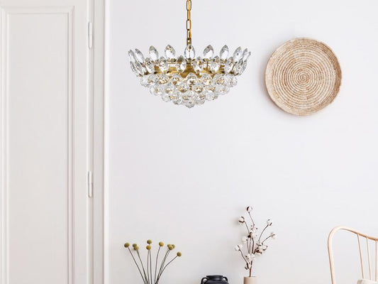 Elegant Furniture & Lighting - Emilia 18 inch pendant in brass - 1104D18BR veiw 1