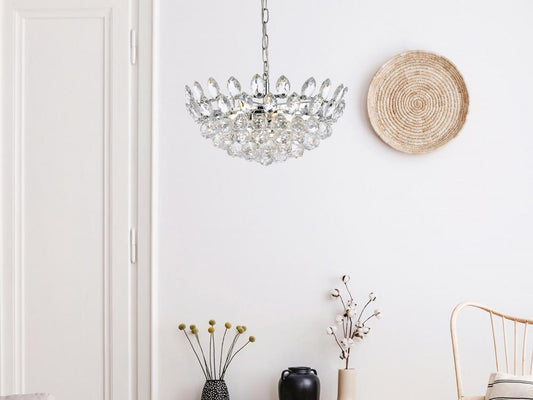 Elegant Furniture & Lighting - Emilia 18 inch pendant in chrome - 1104D18C veiw 1