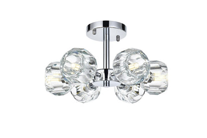 Elegant Furniture & Lighting - Eren 14 inch Flush Mount in Chrome - 3505F14C veiw 1