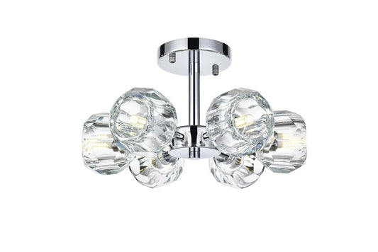 Elegant Furniture & Lighting - Eren 14 inch Flush Mount in Chrome - 3505F14C veiw 1