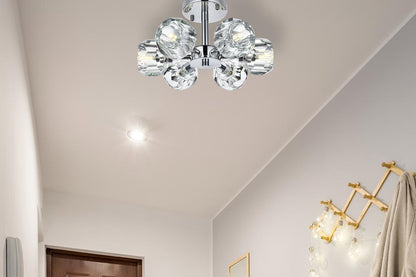 Elegant Furniture & Lighting - Eren 14 inch Flush Mount in Chrome - 3505F14C veiw 2