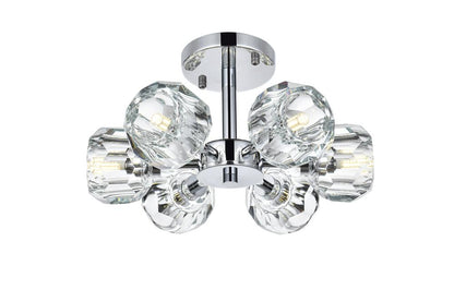 Elegant Furniture & Lighting - Eren 14 inch Flush Mount in Chrome - 3505F14C veiw 3