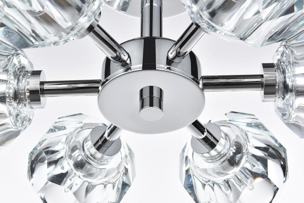 Elegant Furniture & Lighting - Eren 14 inch Flush Mount in Chrome - 3505F14C veiw 4