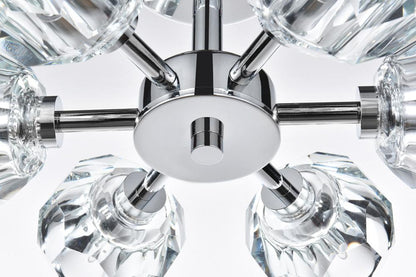 Elegant Furniture & Lighting - Eren 14 inch Flush Mount in Chrome - 3505F14C veiw 4
