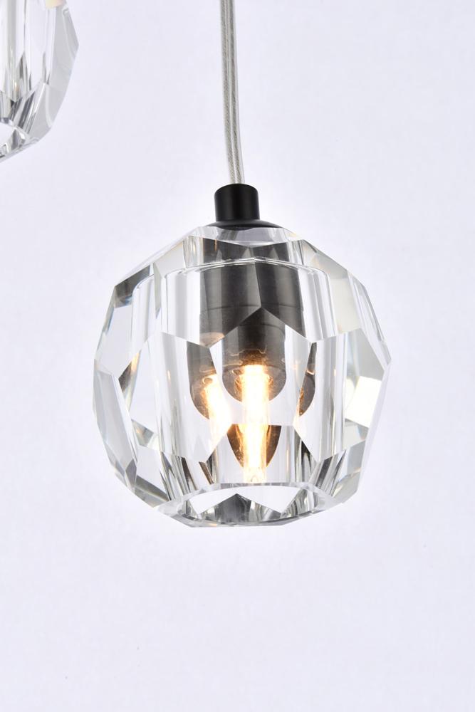 Elegant Furniture & Lighting - Eren 18 lights Black pendant - 3505G15BK veiw 5