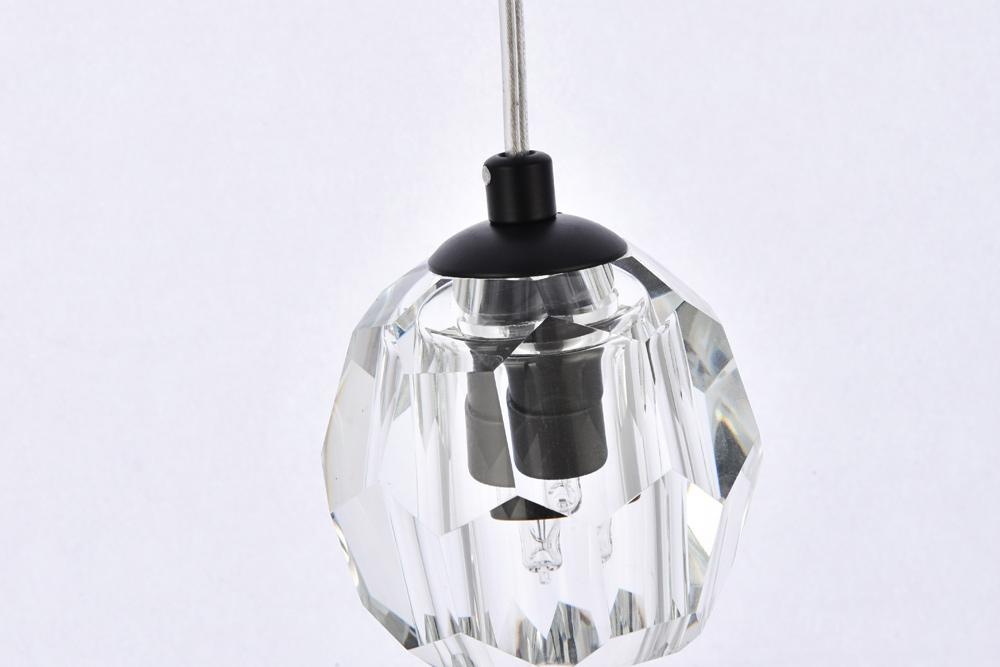 Elegant Furniture & Lighting - Eren 18 lights Black pendant - 3505G15BK veiw 6