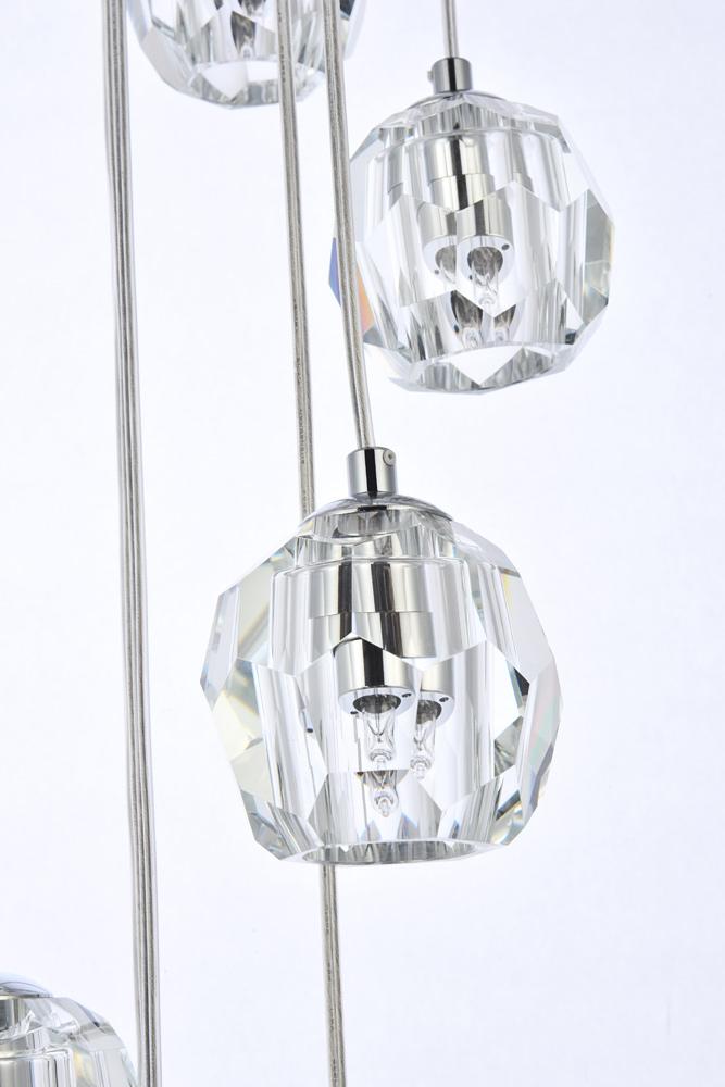 Elegant Furniture & Lighting - Eren 18 lights chrome pendant - 3505G15C veiw 5