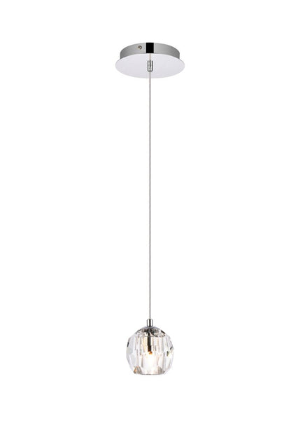 Elegant Furniture & Lighting - Eren 1 light Chrome pendant - 3505D6C veiw 1