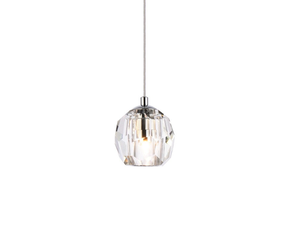 Elegant Furniture & Lighting - Eren 1 light Chrome pendant - 3505D6C veiw 3