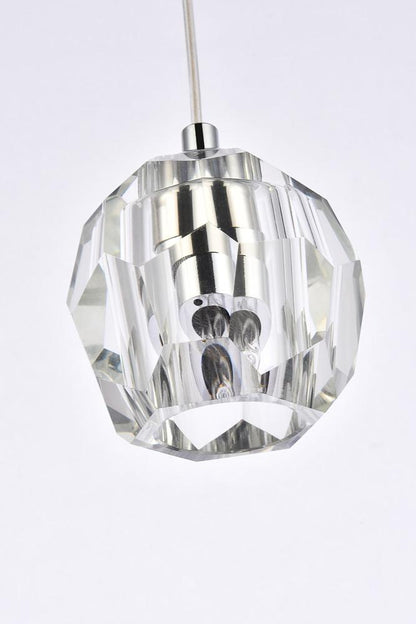 Elegant Furniture & Lighting - Eren 1 light Chrome pendant - 3505D6C veiw 6