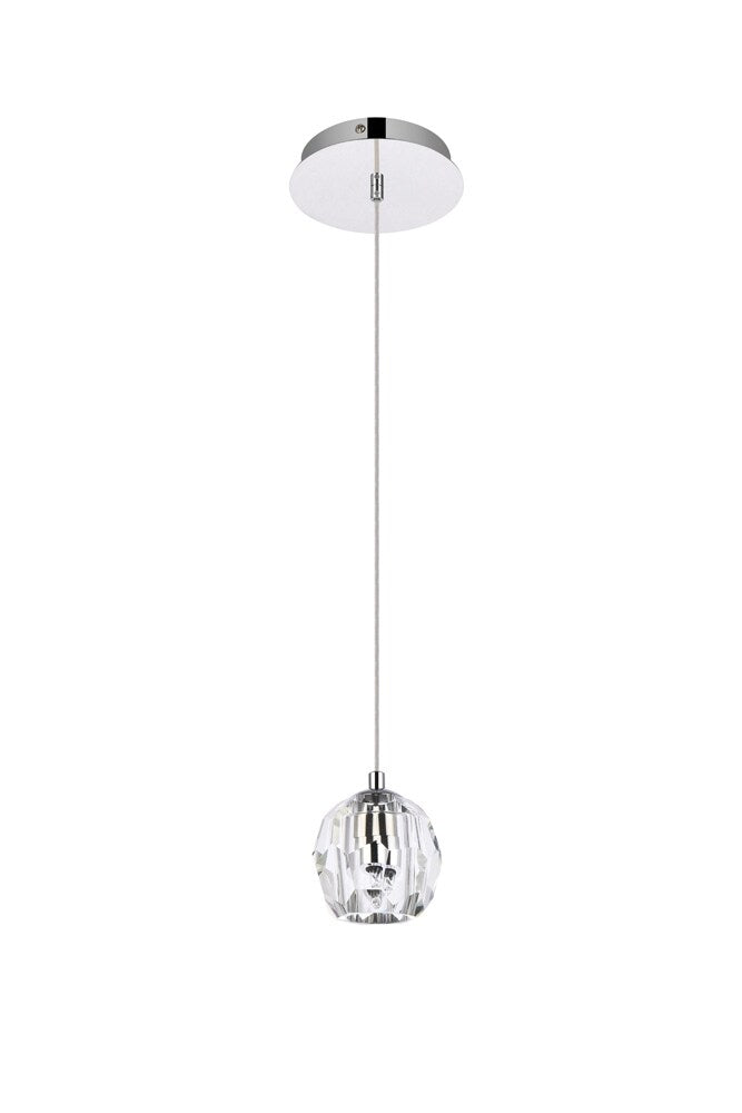 Elegant Furniture & Lighting - Eren 1 light Chrome pendant - 3505D6C veiw 7