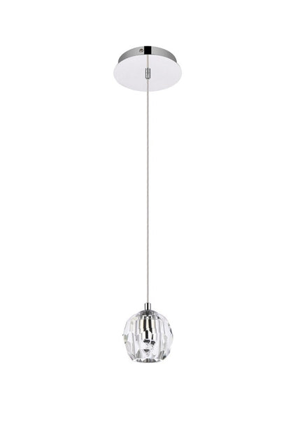 Elegant Furniture & Lighting - Eren 1 light Chrome pendant - 3505D6C veiw 7