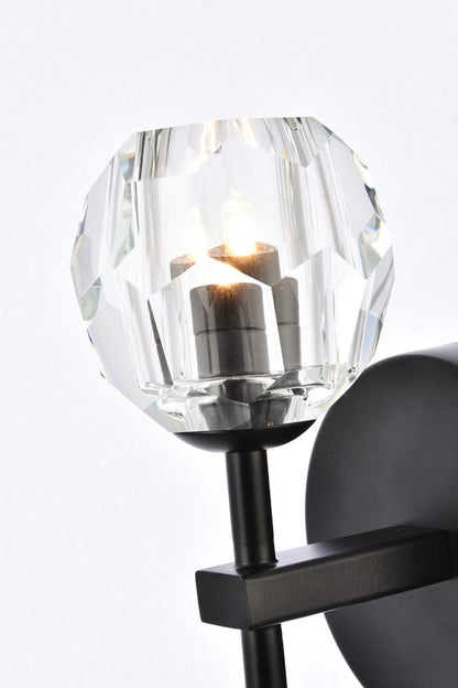 Elegant Furniture & Lighting - Eren 1 light Black wall sconce - 3505W6BK veiw 5