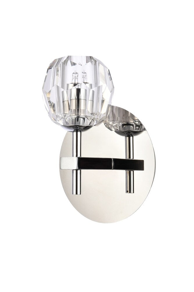 Elegant Furniture & Lighting - Eren 1 light Chrome wall sconce - 3505W6C veiw 3