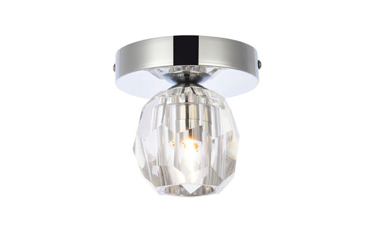 Elegant Furniture & Lighting - Eren 1 light chrome flush mount - 3505F5C veiw 1