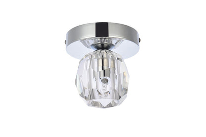 Elegant Furniture & Lighting - Eren 1 light chrome flush mount - 3505F5C veiw 3
