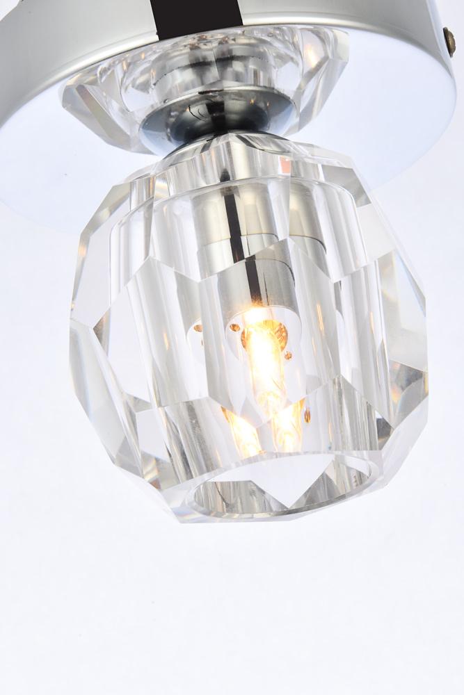 Elegant Furniture & Lighting - Eren 1 light chrome flush mount - 3505F5C veiw 4