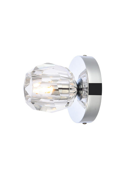 Elegant Furniture & Lighting - Eren 1 light chrome flush mount - 3505F5C veiw 7