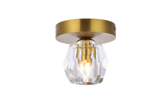 Elegant Furniture & Lighting - Eren 1 light gold flush mount - 3505F5G veiw 1
