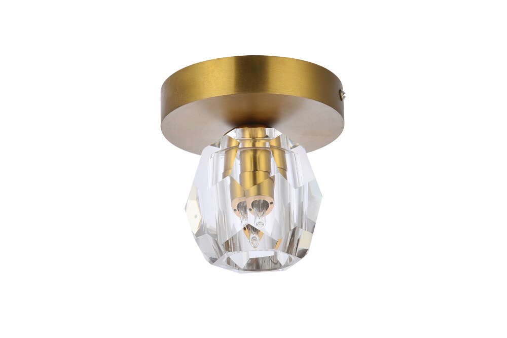 Elegant Furniture & Lighting - Eren 1 light gold flush mount - 3505F5G veiw 3