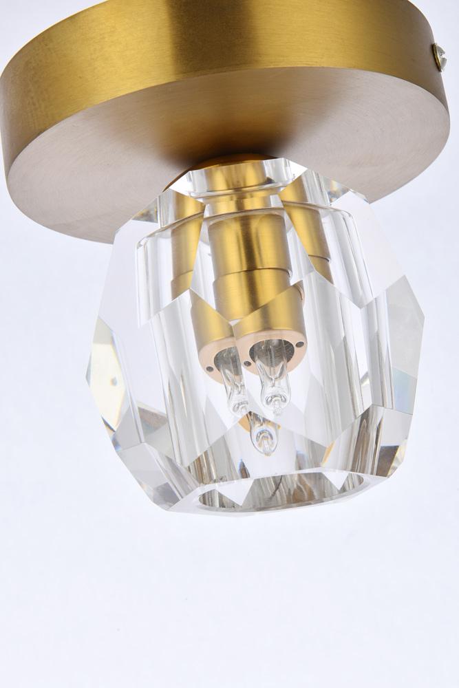 Elegant Furniture & Lighting - Eren 1 light gold flush mount - 3505F5G veiw 4