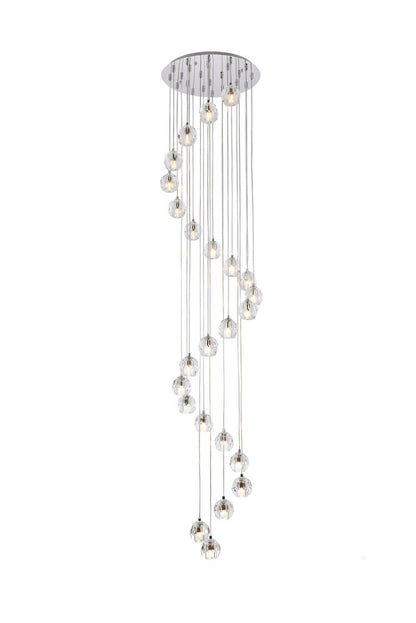 Elegant Furniture & Lighting - Eren 24 lights Chrome pendant - 3505G19C veiw 1