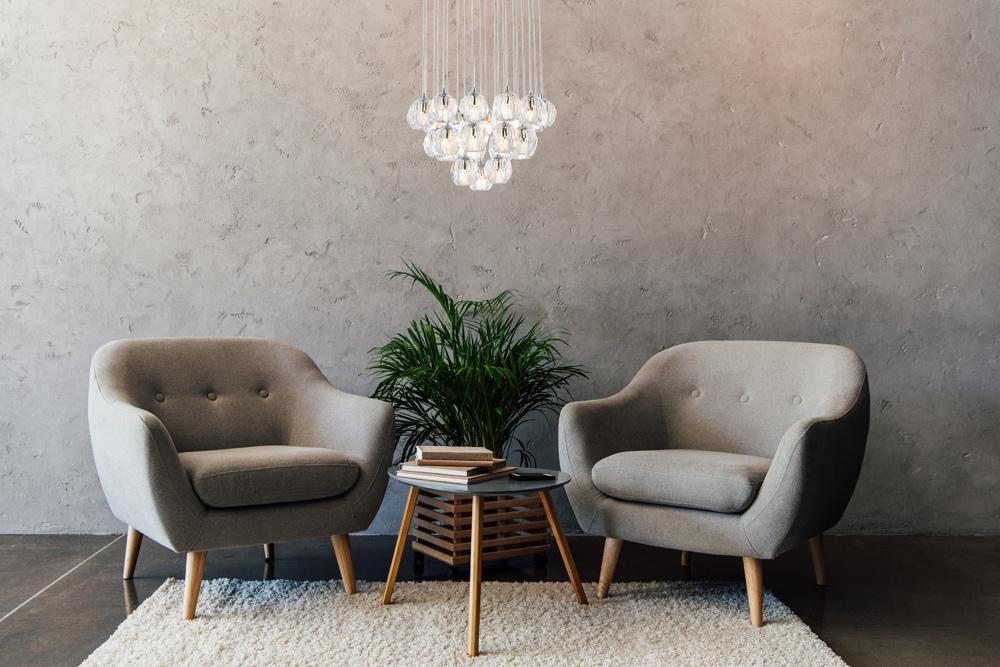 Elegant Furniture & Lighting - Eren 24 lights Chrome pendant - 3505G19C veiw 2