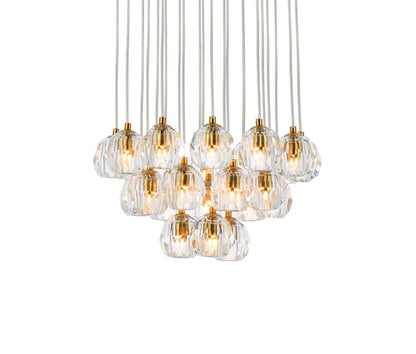 Elegant Furniture & Lighting - Eren 24 lights gold pendant - 3505G19G veiw 3