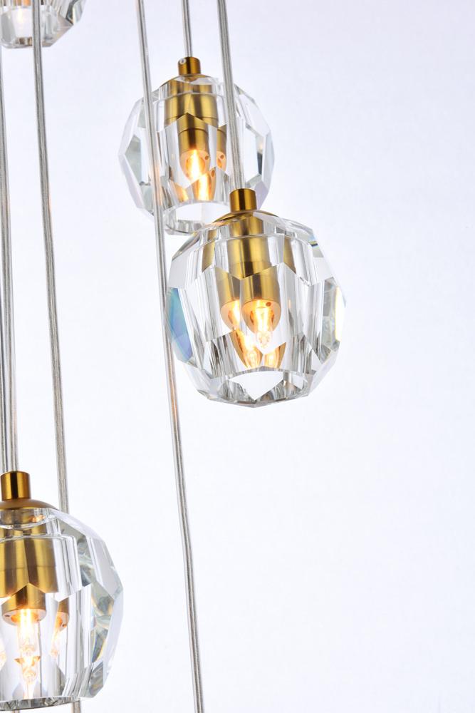 Elegant Furniture & Lighting - Eren 24 lights gold pendant - 3505G19G veiw 4