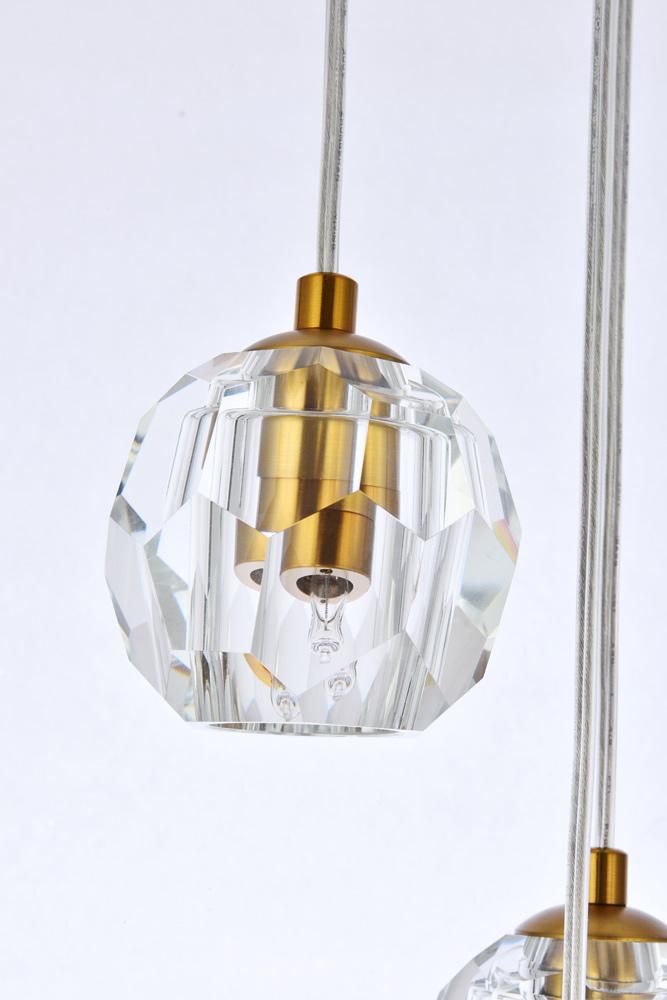 Elegant Furniture & Lighting - Eren 24 lights gold pendant - 3505G19G veiw 6