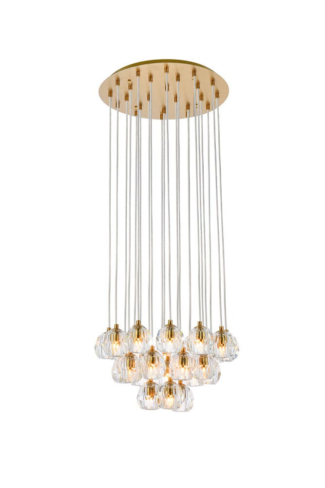Elegant Furniture & Lighting - Eren 24 lights gold pendant - 3505G19G veiw 7