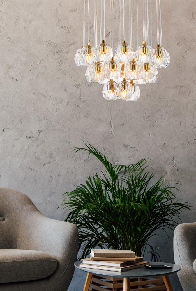 Elegant Furniture & Lighting - Eren 24 lights gold pendant - 3505G19G veiw 8