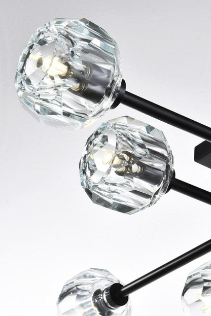 Elegant Furniture & Lighting - Eren 31 inch Flush Mount in Black - 3505F31BK veiw 5