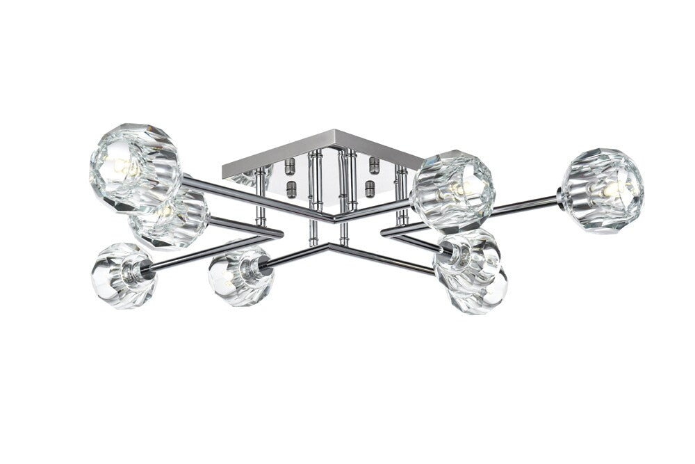 Elegant Furniture & Lighting - Eren 31 inch Flush Mount in Chrome - 3505F31C veiw 1