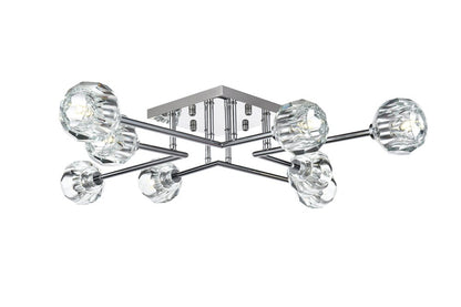 Elegant Furniture & Lighting - Eren 31 inch Flush Mount in Chrome - 3505F31C veiw 1