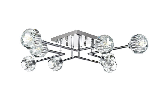 Elegant Furniture & Lighting - Eren 31 inch Flush Mount in Chrome - 3505F31C veiw 1