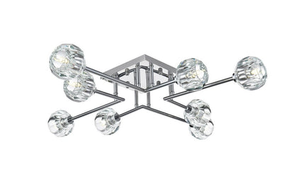 Elegant Furniture & Lighting - Eren 31 inch Flush Mount in Chrome - 3505F31C veiw 3