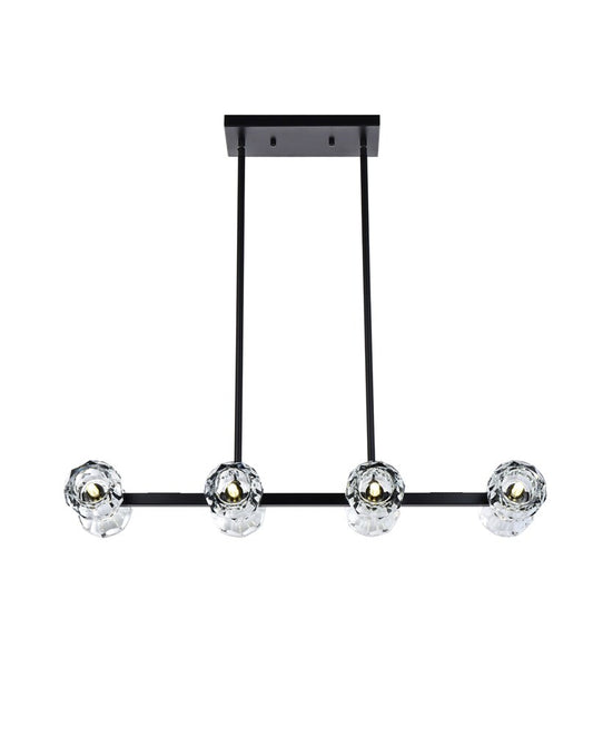 Elegant Furniture & Lighting - Eren 31 inch Pendant Light in Black - 3505D31BK veiw 1