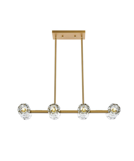 Elegant Furniture & Lighting - Eren 31 inch Pendant Light in Satin Gold - 3505D31SG veiw 1