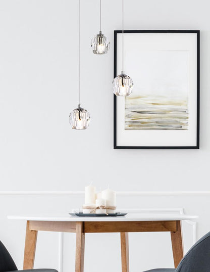 Elegant Furniture & Lighting - Eren 3 lights Chrome pendant - 3505D12C veiw 9