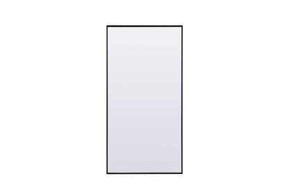 Elegant Furniture & Lighting - Eternity Metal Frame Rectangle Full Length Mirror 30x60 Inch in Black - MR4FL3060BK veiw 1