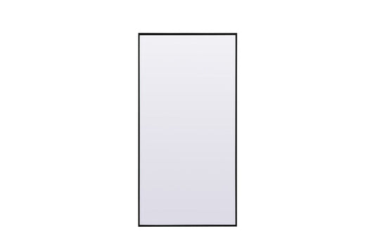 Elegant Furniture & Lighting - Eternity Metal Frame Rectangle Full Length Mirror 30x60 Inch in Black - MR4FL3060BK veiw 1
