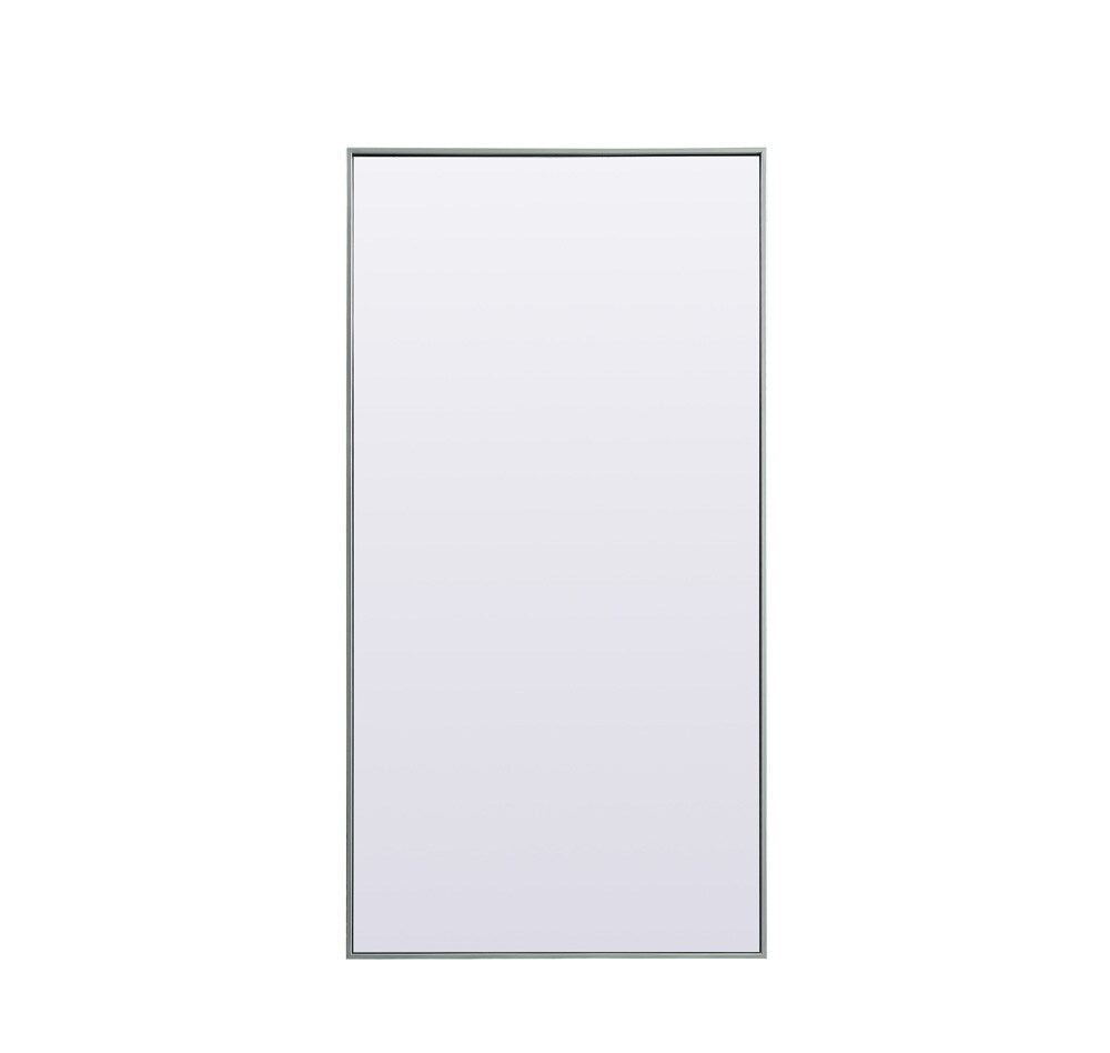 Elegant Furniture & Lighting - Eternity Metal Frame Rectangle Full Length Mirror 30x60 Inch in Silver - MR4FL3060S veiw 1