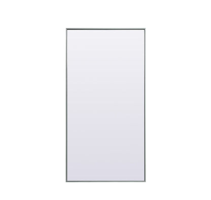 Elegant Furniture & Lighting - Eternity Metal Frame Rectangle Full Length Mirror 30x60 Inch in Silver - MR4FL3060S veiw 1