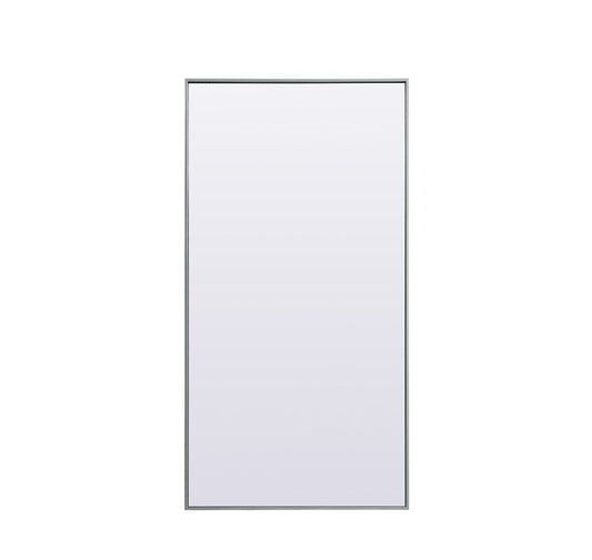 Elegant Furniture & Lighting - Eternity Metal Frame Rectangle Full Length Mirror 30x60 Inch in Silver - MR4FL3060S veiw 1