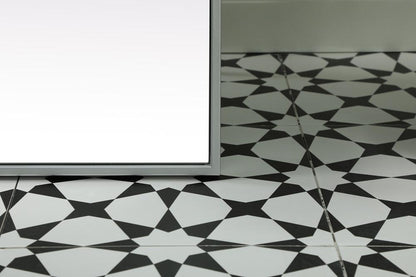 Elegant Furniture & Lighting - Eternity Metal Frame Rectangle Full Length Mirror 30x60 Inch in Silver - MR4FL3060S veiw 4